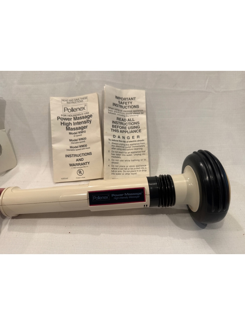 Pollenex Power Massage High Intensity Massager Model WM10